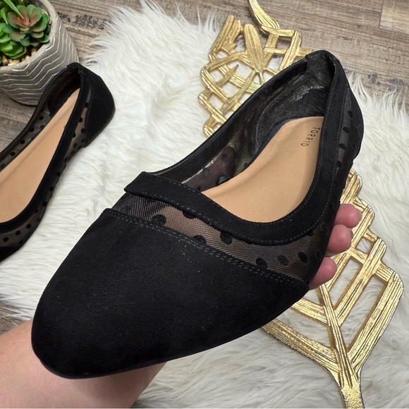 Torrid Polka Dot Black Sheer Flats - Picture 8 of 13